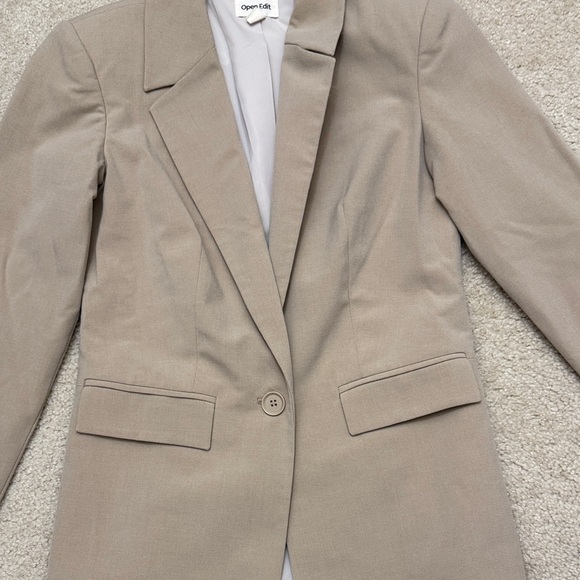 Open Edit Tan Blazer Jacket - Picture 5 of 14